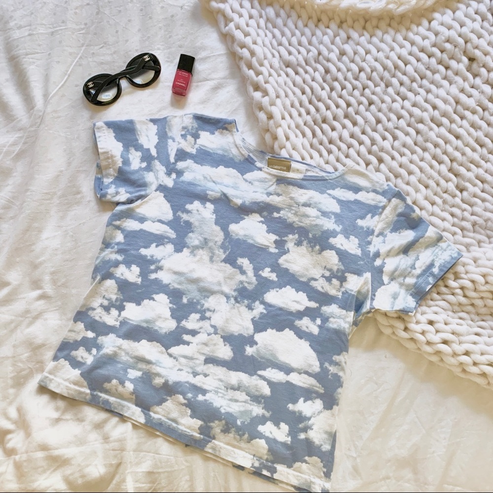 Vintage Liz Claiborne Cloud Boxy Tee Size Medium M